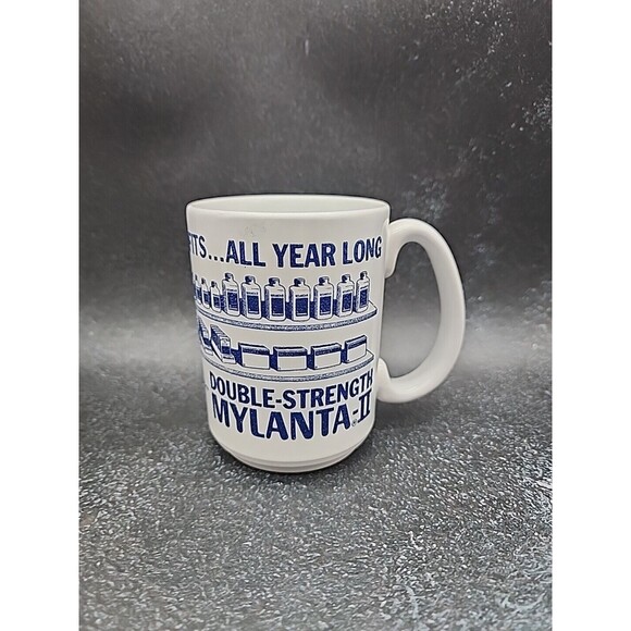 Stuart Pharmaceuticals Double Strength Mylanta II Large Coffee Mug England - Picture 1 of 12